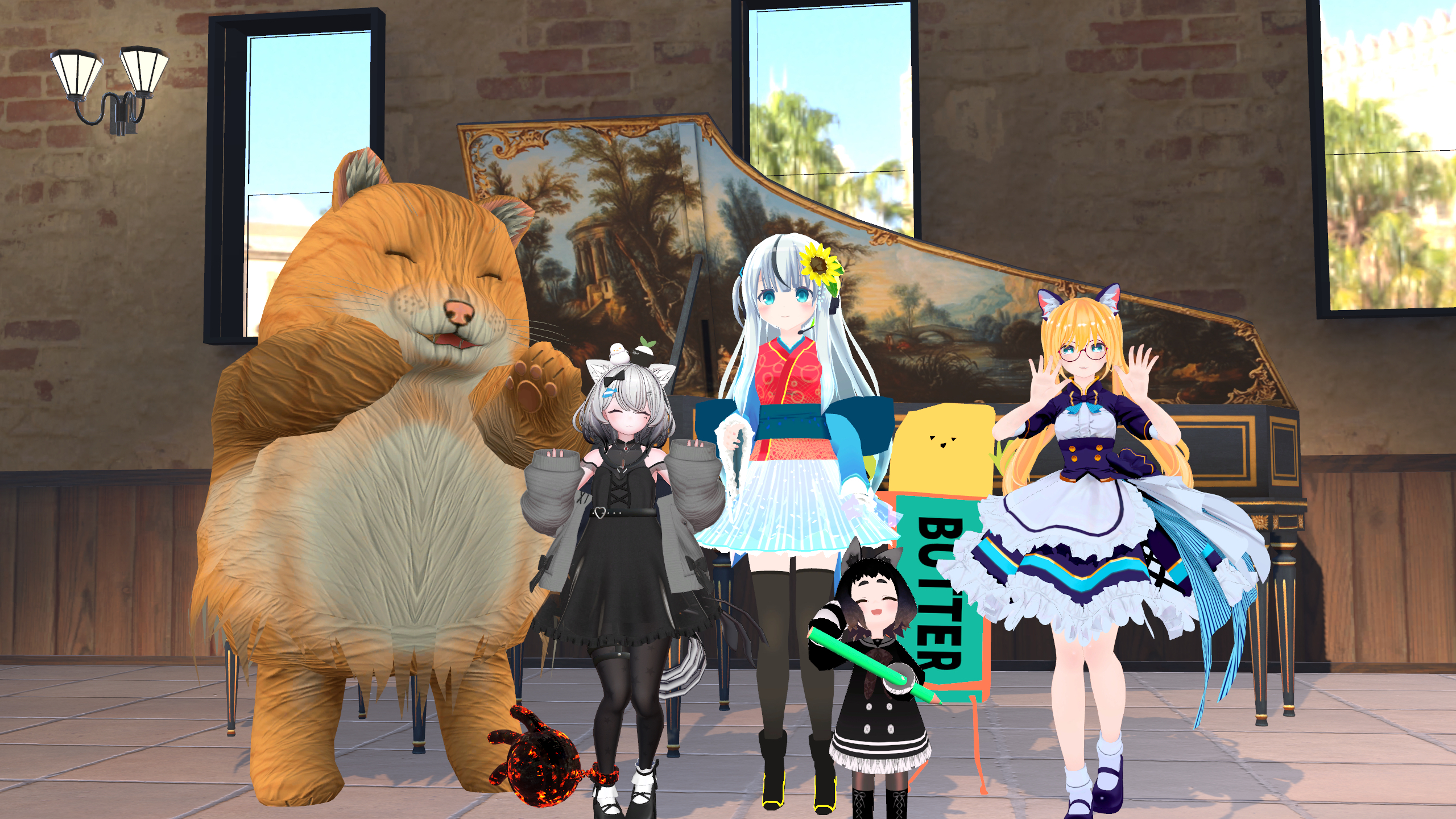 VRChat で撮影した QuestMaker メンバーの集合写真
